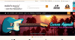 Desktop Screenshot of makenmusic.com