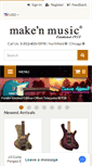 Mobile Screenshot of makenmusic.com