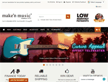 Tablet Screenshot of makenmusic.com